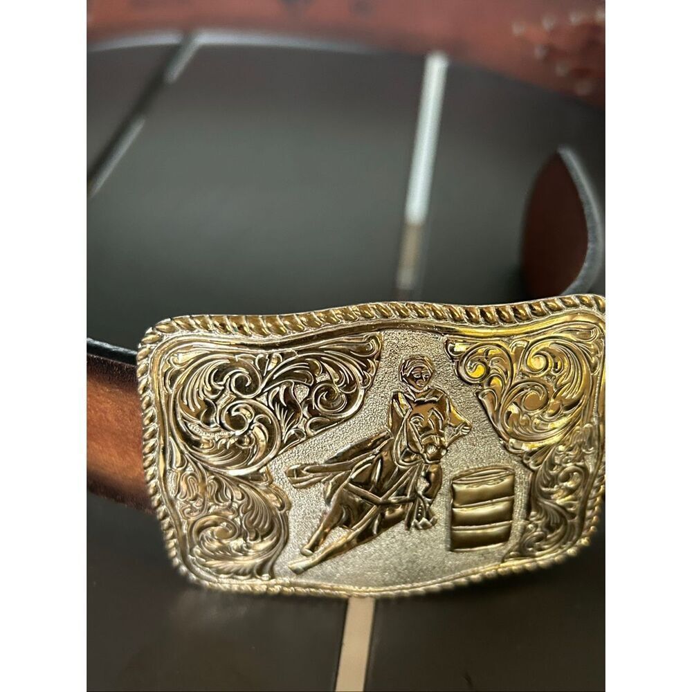 Leegin Leather Western Belt Brown - Picture 12 of 14